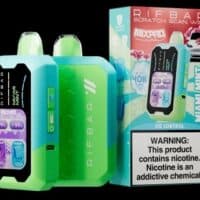 RIFFAB Miami Mint disposable vape with screen, for smooth menthol flavor, easy to use, 40K puffs.