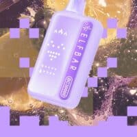 Vape device with blackberry lemonade flavor, vibrant background, popular vaping product for flavor enthusiasts.