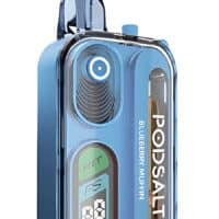 Digital pocket device for vaping with adjustable temperature and LED display, designed for vaporizer enthusiasts.