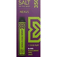 Nexus Pod Salt 3500 disposable vape relies with tropical mango flavor, compact design for easy vaping on the go, 3500 puff capacity.