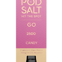 Vape device with pink pod labeled "Pot Salt" for nicotine salts vaping and discreet smoking.