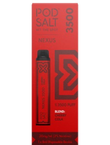Pod Salt Nexus Cherry Cola flavored disposable vape Dubai