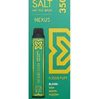 Pot Salt Pod for Nexus 3500 with 3ml capacity, nicotine salt e-liquid, smooth throat hit. - alt text: Nicotine salt pod for Nexus 3500 vape, 3ml capacity. - caption: Nexus 3500 pot salt pod, ideal for smooth vaping experience with nicotine salts. - description: This image shows a Nexus 3500 pot salt pod designed for vaping, featuring 3ml capacity, nicotine salt e-liquid, and a sleek design for enhanced flavor and smooth draw. - relevance: Yes.