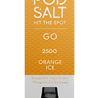 Orange Salt Nicotine Vape Pod for Orange Ice Flavor, 2500 Puffs, Long-lasting Vape Device, Vapein10min.com.