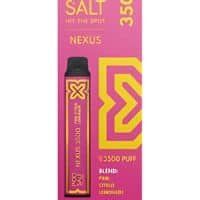 VapePod Salt Pod for Nexus 3500, vibrant pink packaging with yellow accents, ideal for nicotine salt vape devices.