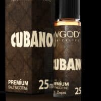 Rich salt nicotine vape liquid, Cubano flavor, VGOD TrickLyfe, 25mg.