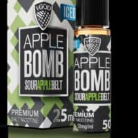 SaltNicLabs Apple Bomb sour apple e-liquid vape juice for nicotine vaping.