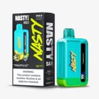 ERGY JOLT Disposable Vape Pod, Pineapple Ice flavor, 50mg nicotine, convenient vape device with vibrant design.