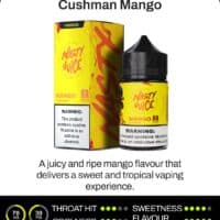 Rich Mango Vape Juice for E-Cigarettes, 3mg Nicotine, 60ml bottle.