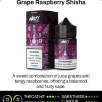 Grape Raspberry Shisha vape juice for flavored vaping experiences.