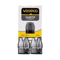 VapePod VMate Cartridge V2 for vaping devices, transparent design, 3ml capacity, 1.2Ω resistance, 2-pack.