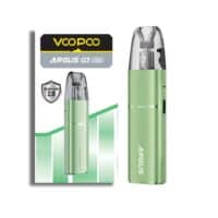 Vape Argus G3 mini vape device with clear pod and green body, compact and user-friendly design.