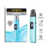 Compact VooPoo Argus G3 vape device with 1500mAh battery, 0.96" TFT screen, and top refill cartridge, ideal for discreet vaping.