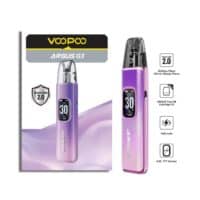 Vapecg Argus G3 vape device with LCD screen and refillable cartridge.