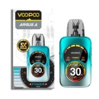VooPoo Argus A vape device with digital display and compact design.