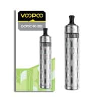 Vapoc Doric 60 Pro vape device with sleek silver design and ergonomic grip.