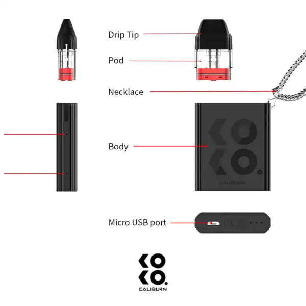 Second image of Uwell Caliburn Koko Vape Pod Kit Blue – Buy in Dubai | Fast 10‑Minute Delivery | Vape in 10Min