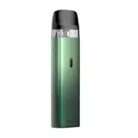 Vape device with sleek green design, portable and user-friendly vaporizer for nicotine vaping.
