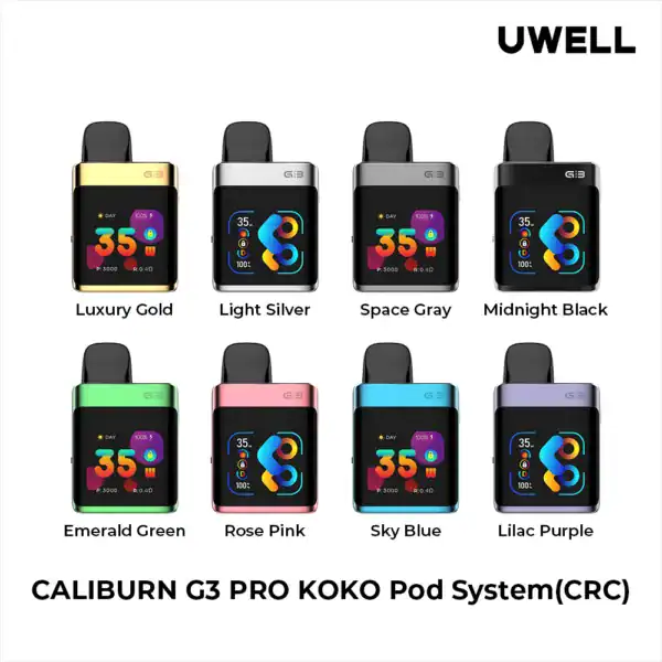Uwell Caliburn G3 Pro KOKO Pod Kit – 1250mAh, 35W, 3ml | Vapein10min Dubai
