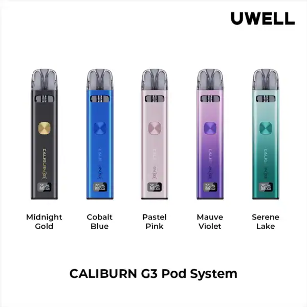 Uwell Caliburn G3 Pod Vape Kit – Buy Vape in Dubai | Fast 10-Min Delivery | Vape in 10Min