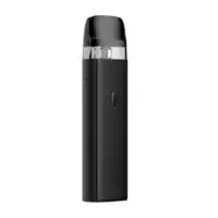 Black disposable vape pen with sleek design, perfect for vaping enthusiasts. Compact and easy to use.