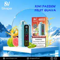 Silvaper 40K Puffs Kiwi Passion Fruit Guava vape flavor