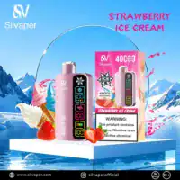 Silvaper 40K Puffs Strawberry Ice Cream disposable vape