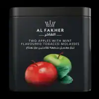 al fakher shisha tobacco dubai two apples with mint