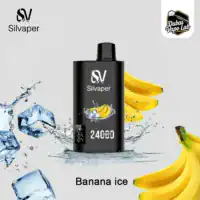 Silvaper 24k Banana Ice flavor disposable vape in Dubai