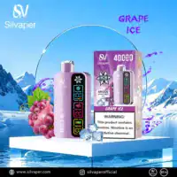 Silvaper 40K Puffs Grape Ice disposable vape